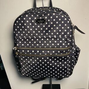Kate Spade Black and White Polka Dot Backpack